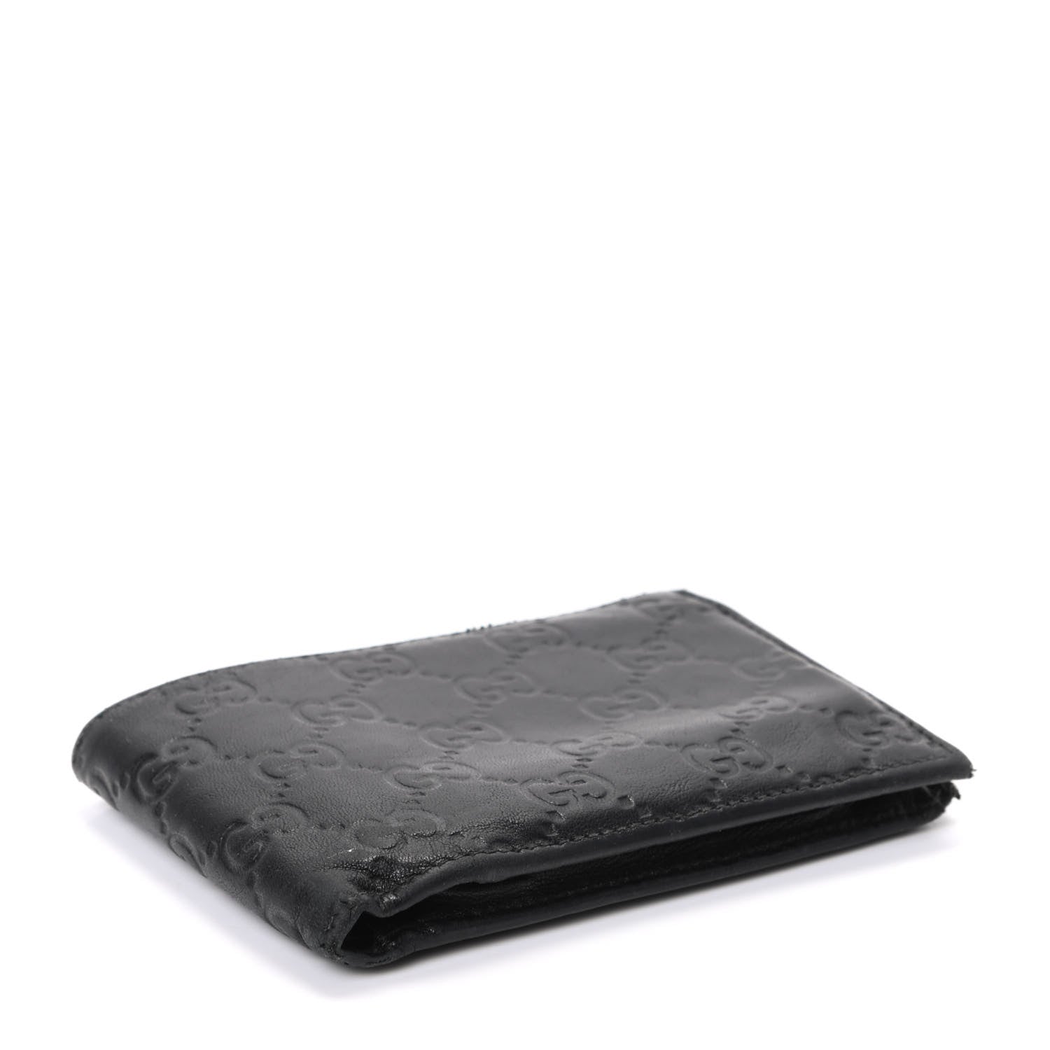 Gucci Guccissima Bi-Fold Wallet Black 4 of 7