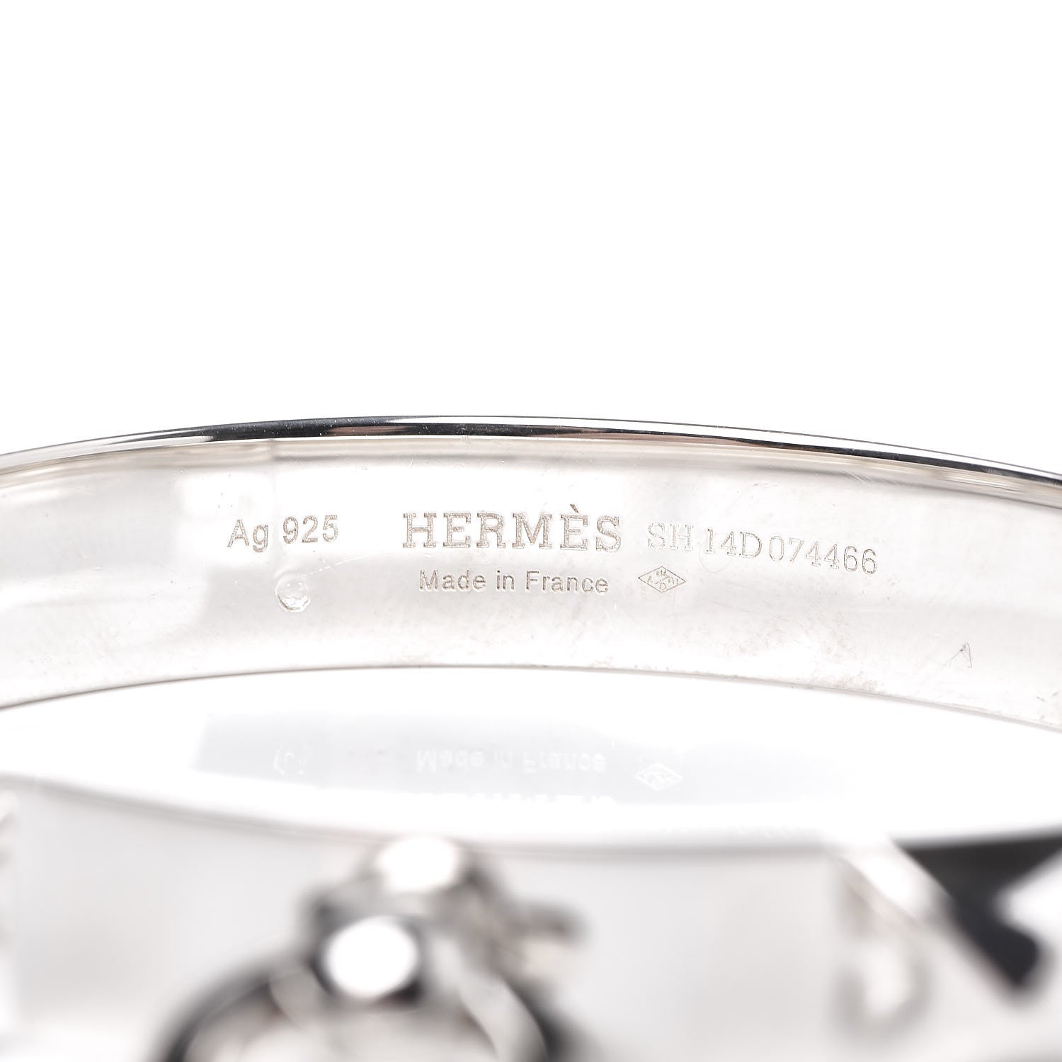 Hermes Sterling Silver PM Collier De Chien Bracelet SH 4 of 5