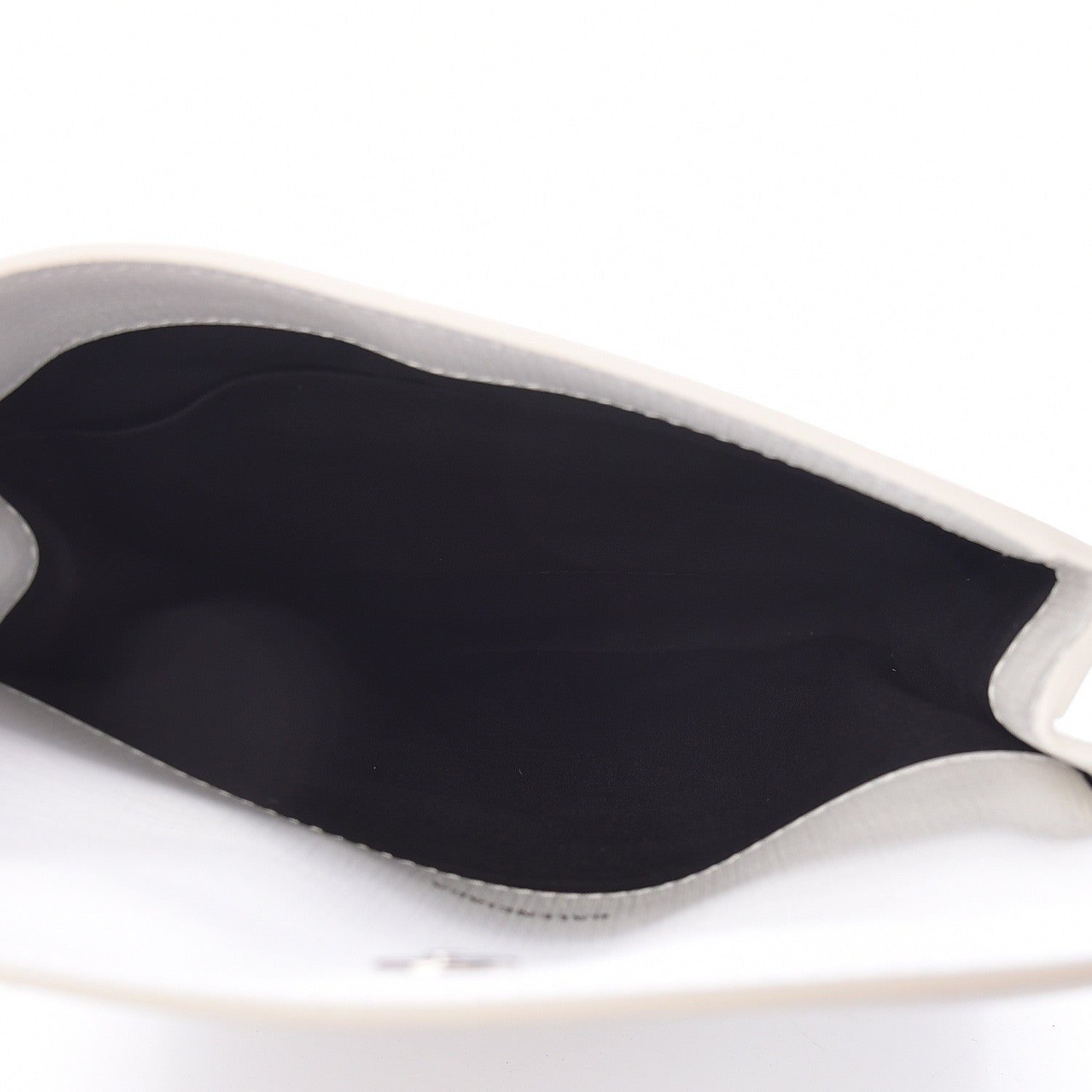 Balenciaga Squared Calfskin Logo Shopping Envelope Clutch White 7 of 10