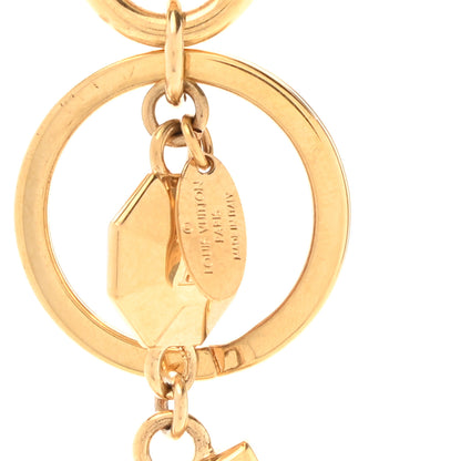 Louis Vuitton LV Facettes Bag Charm Key Holder Gold 3 of 4