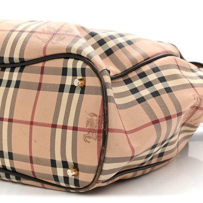 Burberry Haymarket Check Medium Walden Belted Hobo  Chocolate 10 of 12