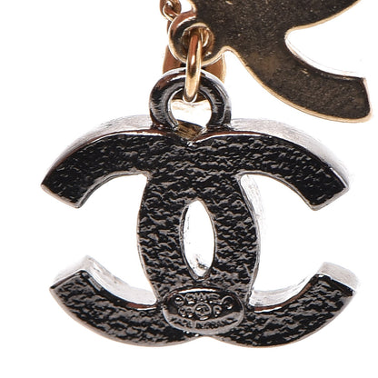 Chanel Crystal Double CC Necklace Gold Ruthenium 5 of 7