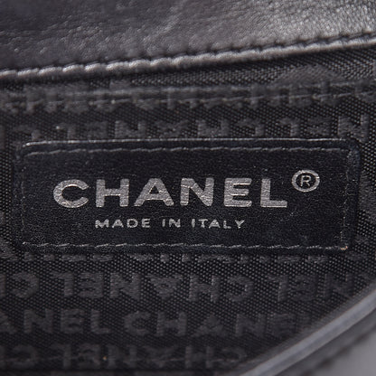 Chanel Distress Patent Quilted Mini Chocolate Bar Flap Black 8 of 9