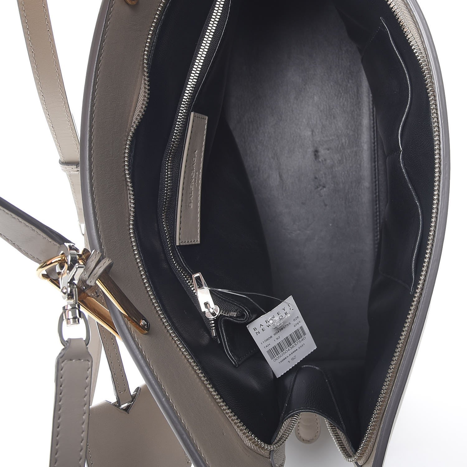 Balenciaga Calfskin Le Dix Zip Cartable Pearl Grey 5 of 15