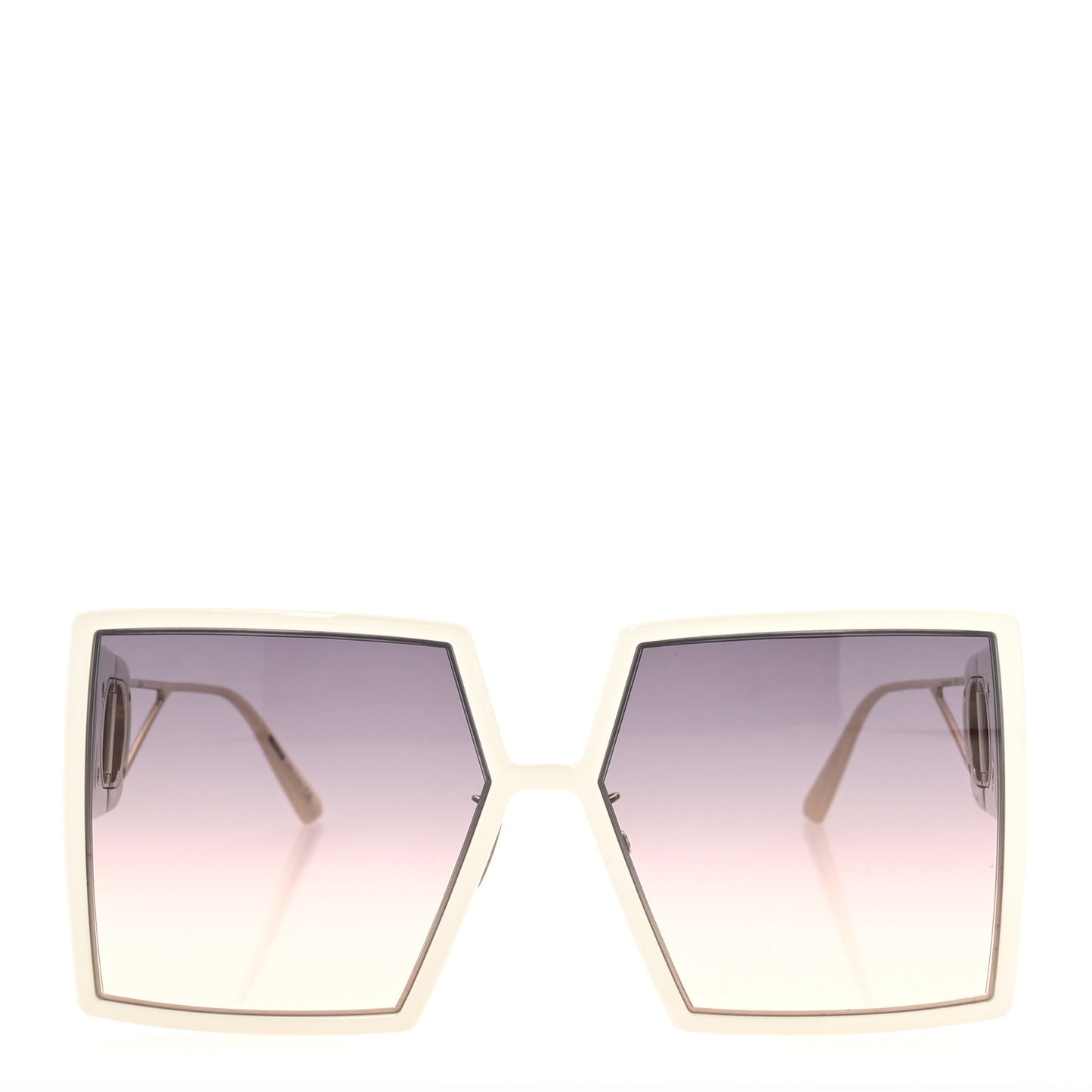Square 30 Montaigne SU Sunglasses White