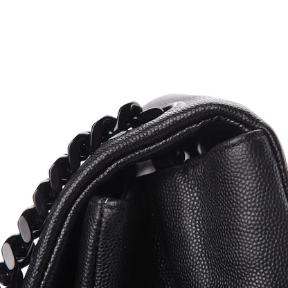 Saint Laurent Grain De Poudre Medium West Hollywood Monogram Fold-Over Black 17 of 19