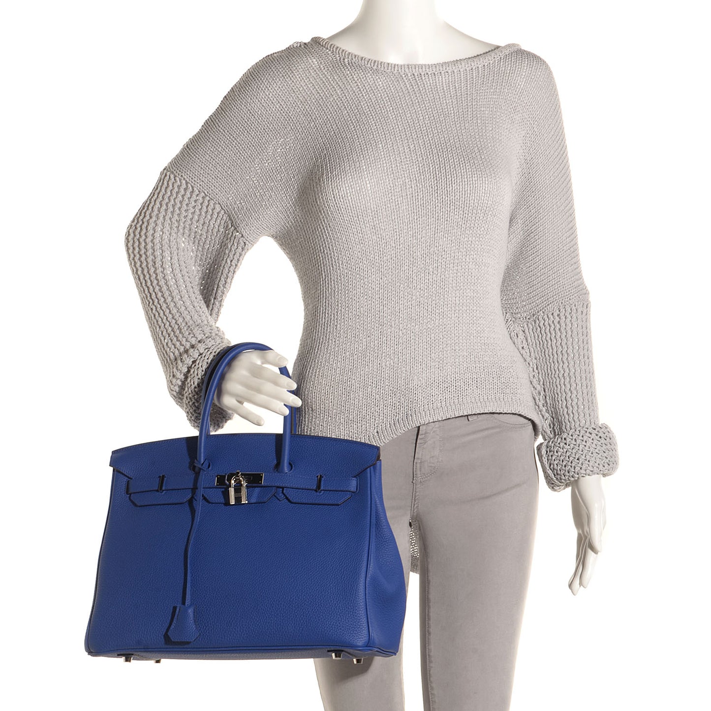 Togo Birkin 35 Bleu Electrique