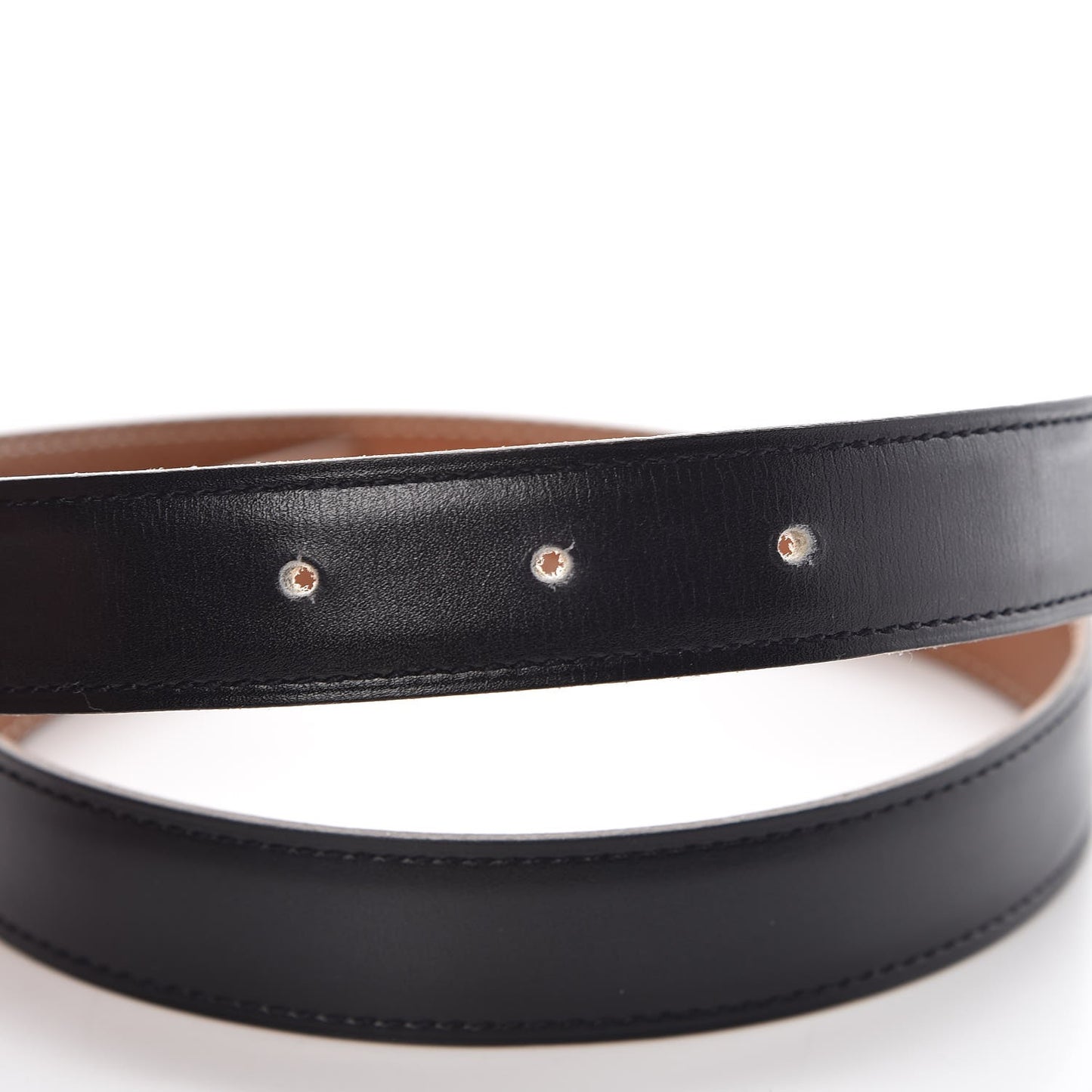Box Courchevel Constance 24mm H Belt 65 Black Gold