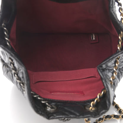 Chanel Aged Calfskin Quilted Small Gabrielle Backpack Black 5 of 13