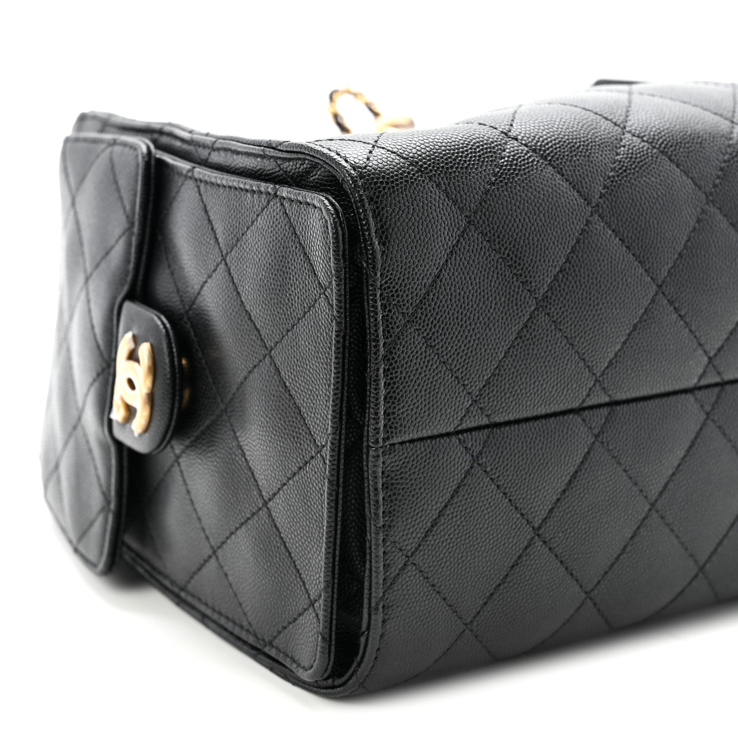 Chanel Caviar Quilted Small Chanel 25 Handbag Black 9 of 10