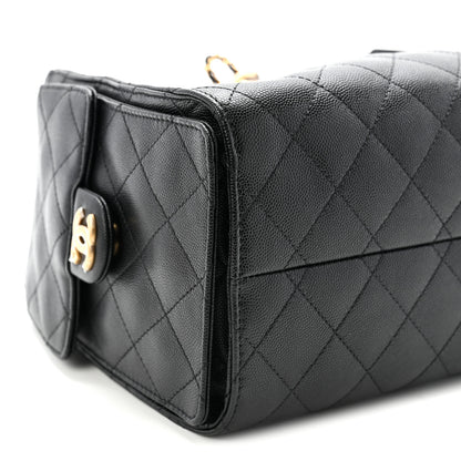 Chanel Caviar Quilted Small Chanel 25 Handbag Black 9 of 10