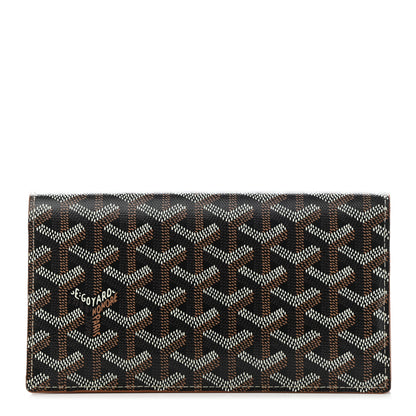 Goyard Goyardine Long Bi-Fold Wallet Black Gold 1 of 7