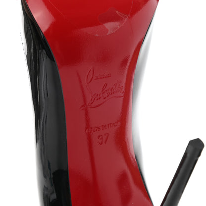 Christian Louboutin Patent Hot Chick 100 Pumps 37 Black 6 of 7