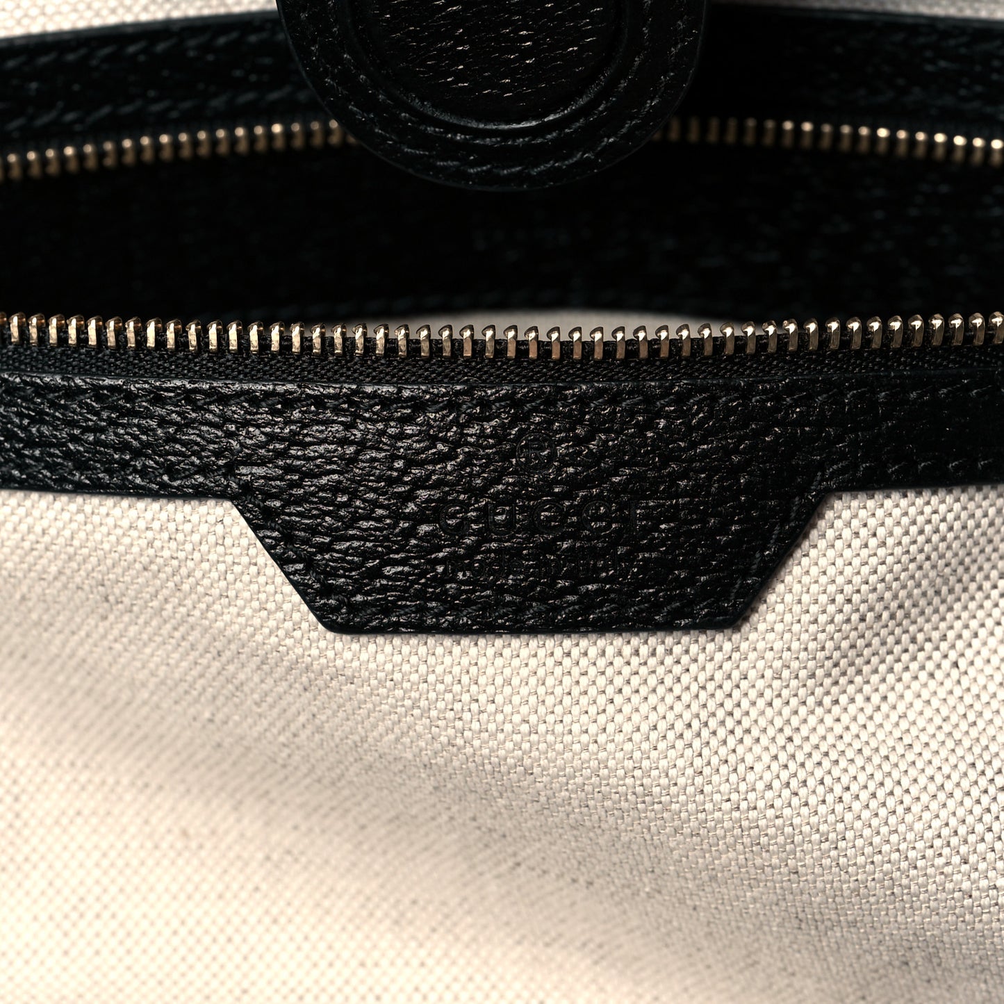 Jacquard Black Denim GG Monogram Medium Ophidia Shopping Tote Black Ivory