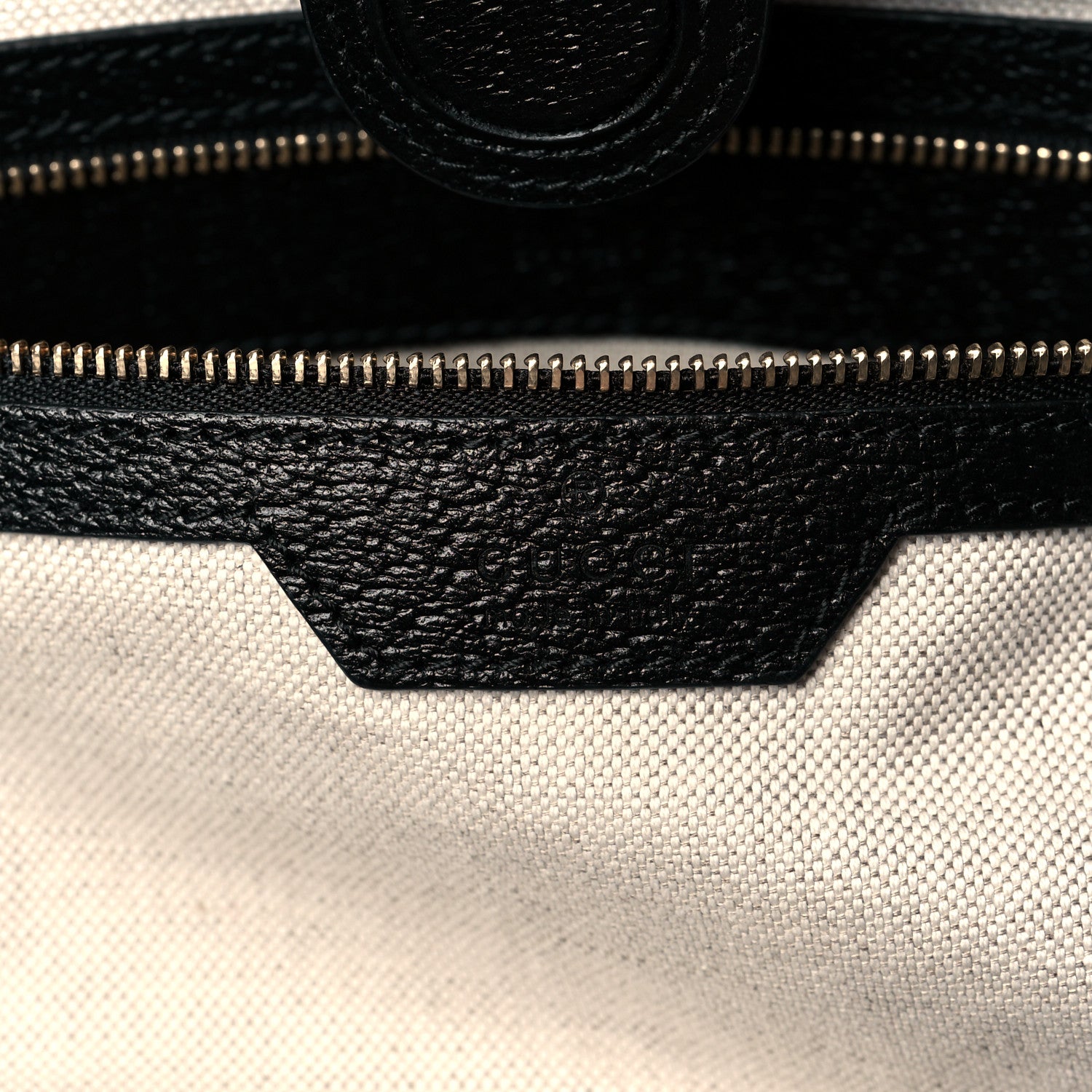 Gucci Jacquard Black Denim GG Monogram Medium Ophidia Shopping Tote Black Ivory 6 of 10