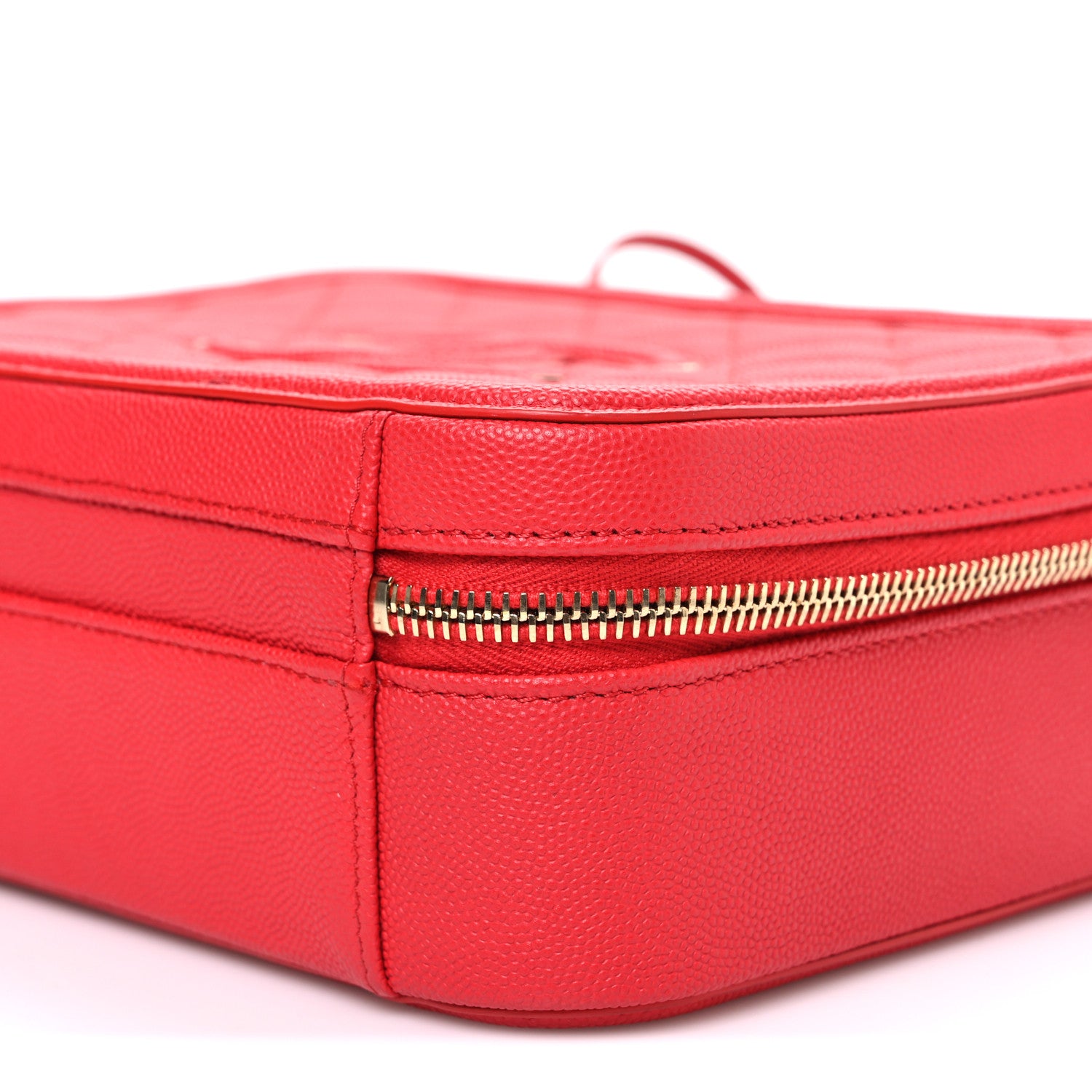 Chanel Caviar Quilted Medium CC Filigree Vanity Case Red 10 of 10