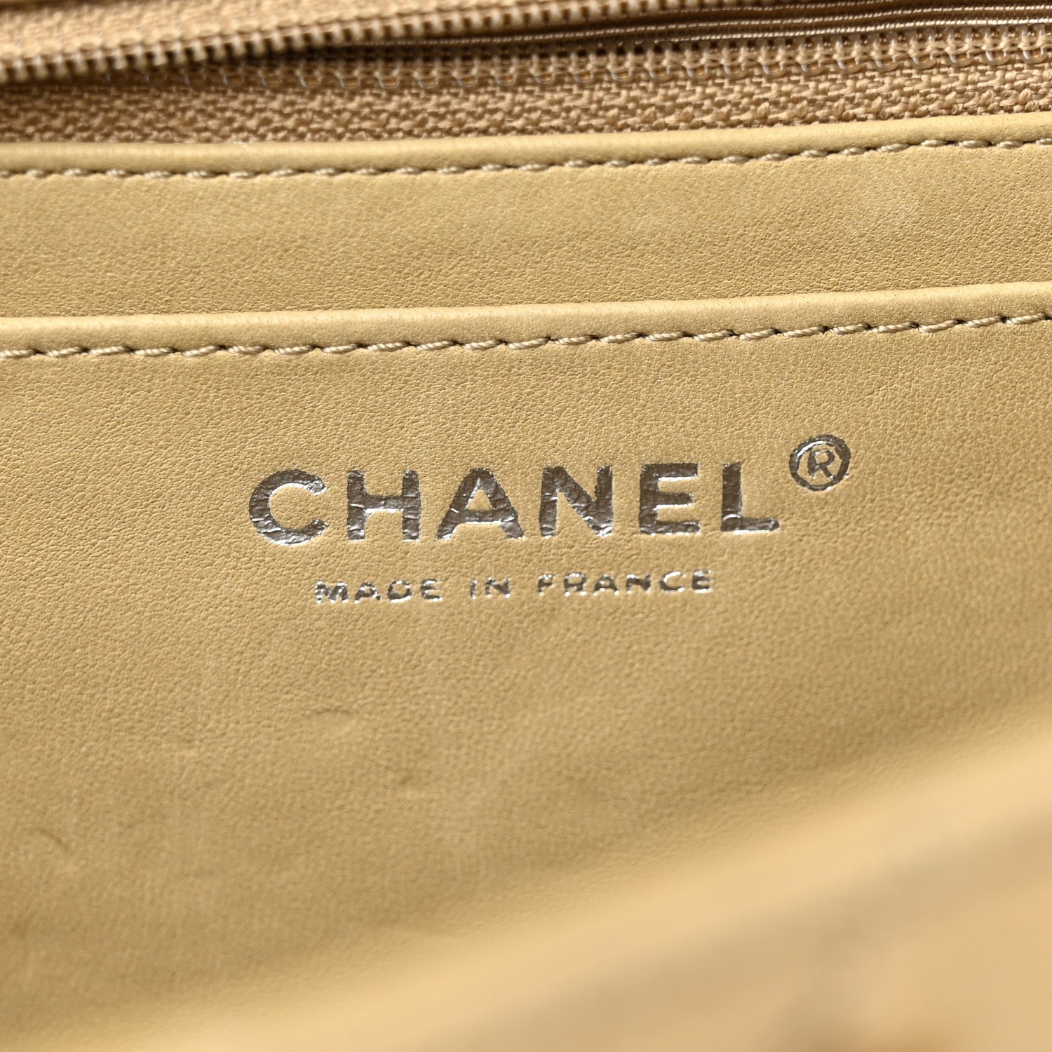 Chanel Ostrich Jumbo Single Flap Light Beige 6 of 12
