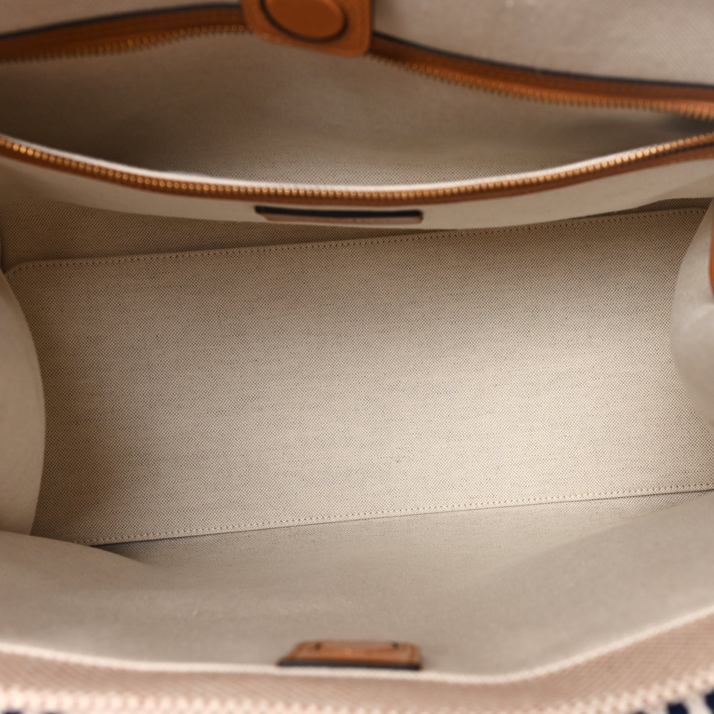 Jacquard Canvas Vlogo Antibes Shopping Bag Natural Multicolor