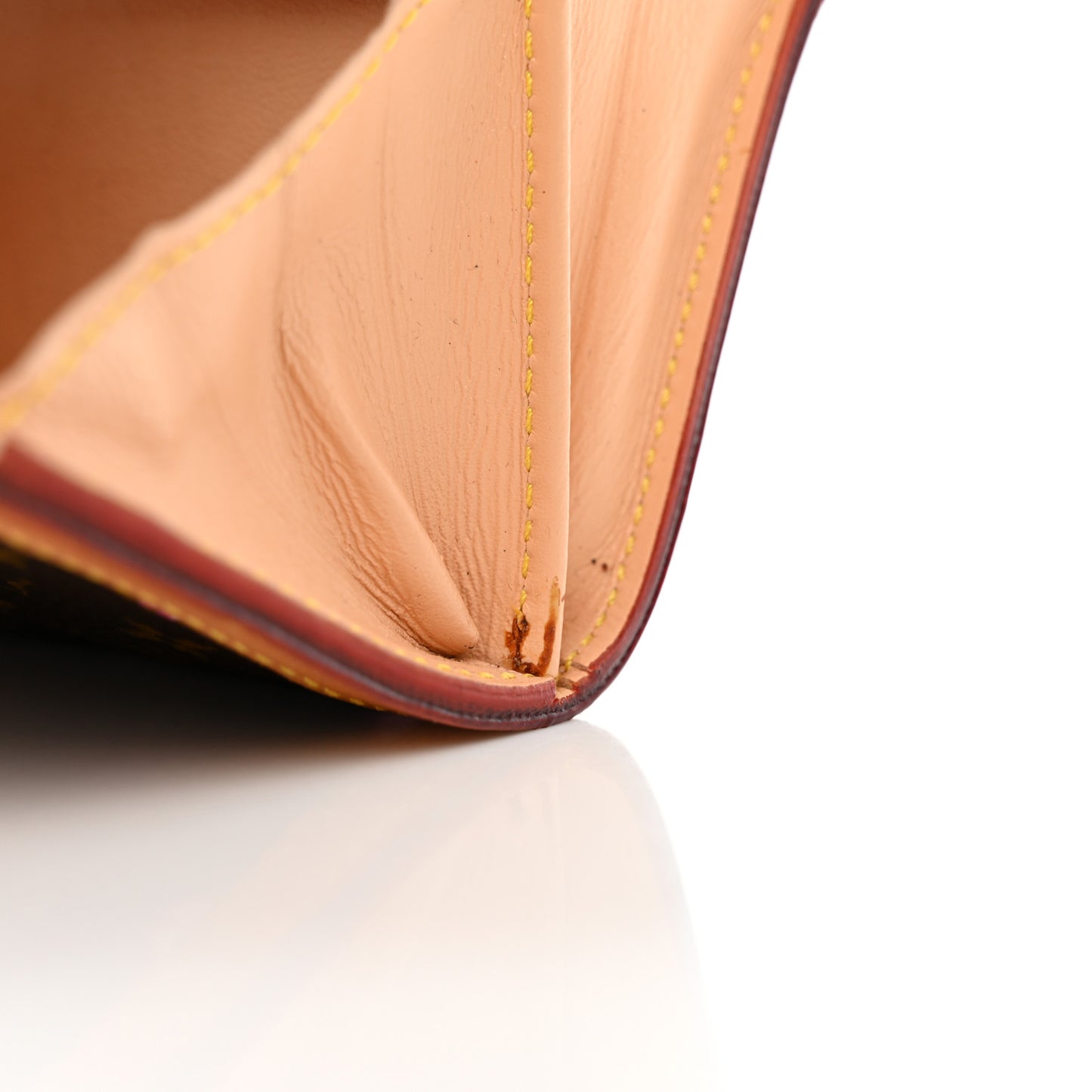 Monogram Cherry Blossom Porte-Monnaie Plat Coin Purse Brown