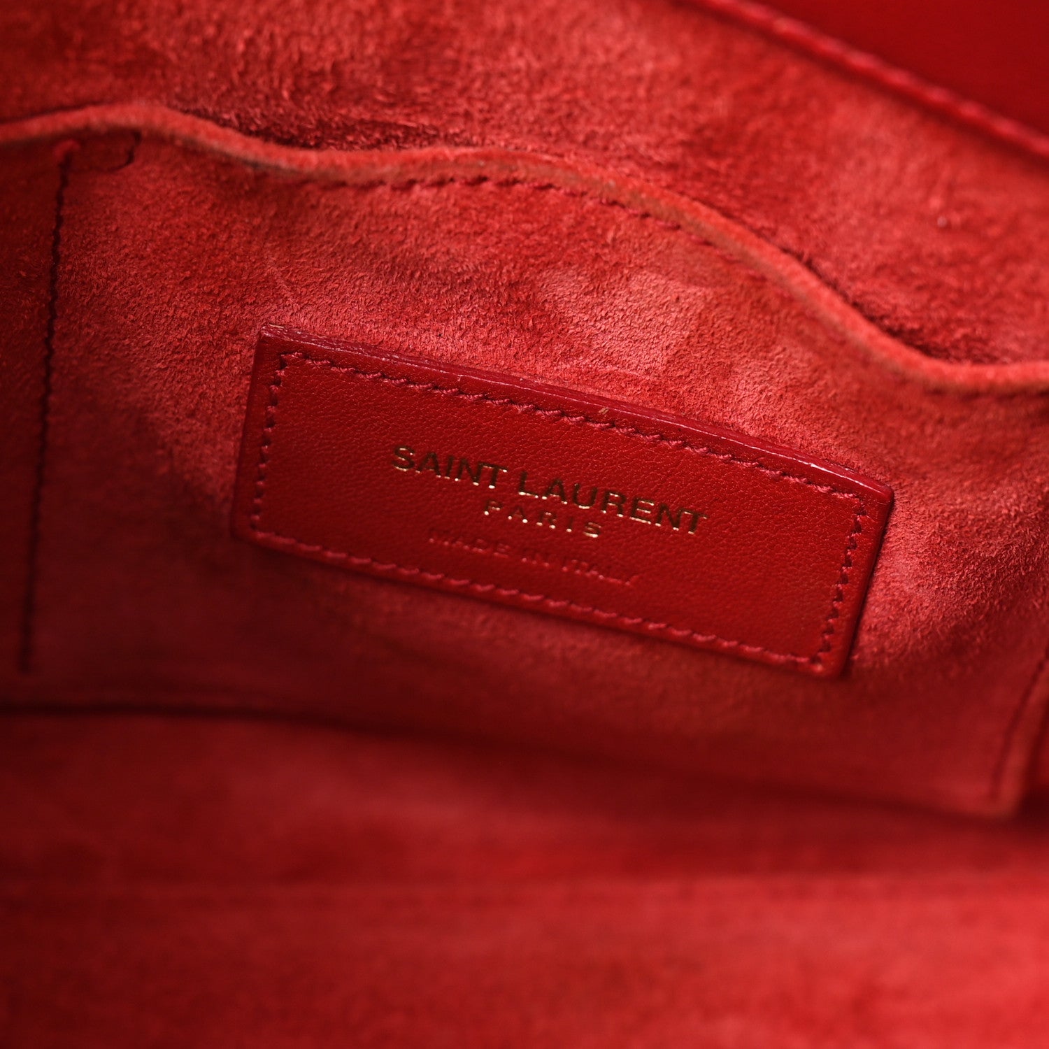 Saint Laurent Calfskin Nano Sac De Jour Lipstick Red 6 of 9