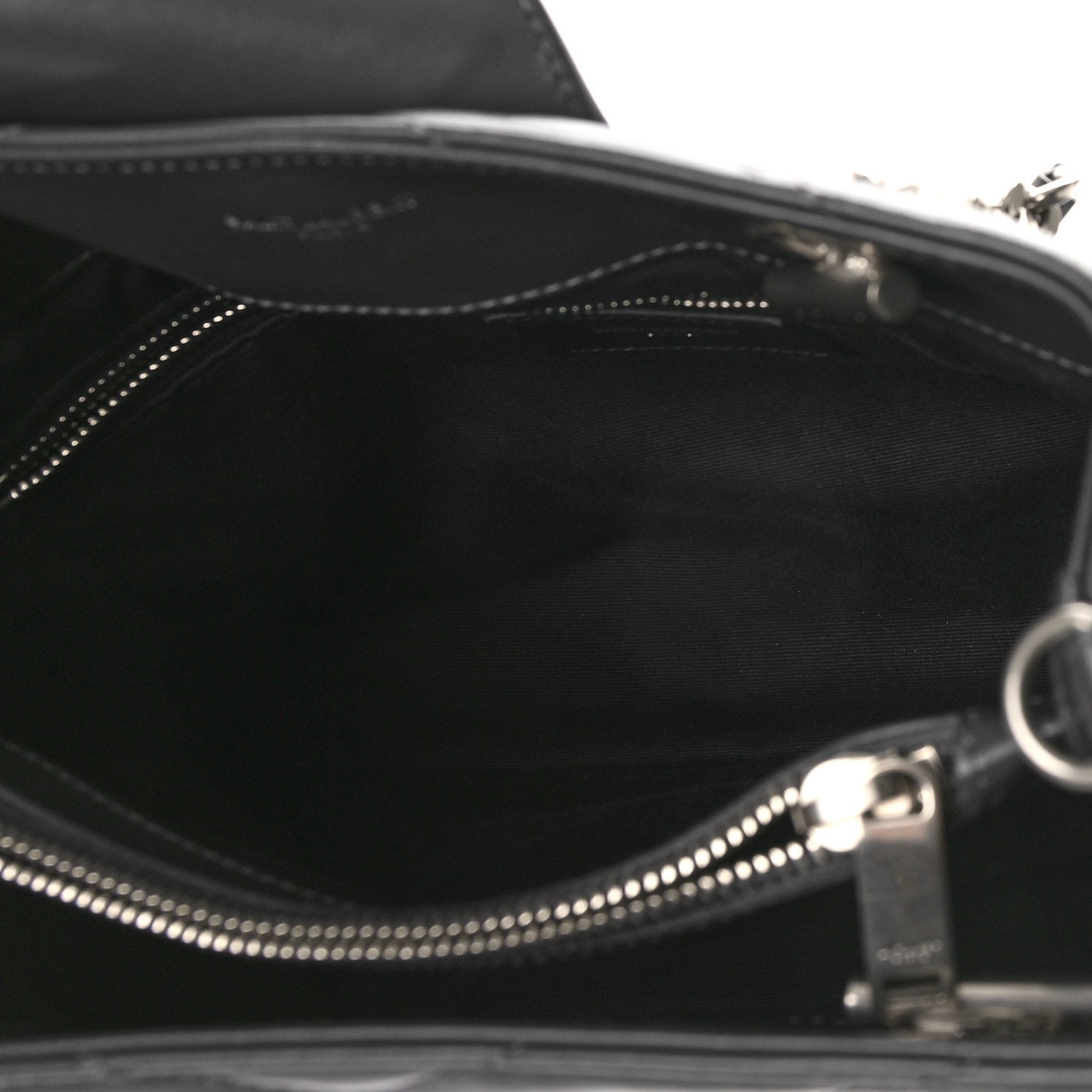 Saint Laurent Calfskin Y Quilted Monogram Small Loulou Shopper Grey 5 of 9