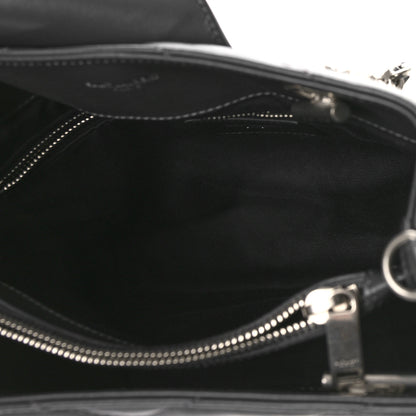 Saint Laurent Calfskin Y Quilted Monogram Small Loulou Shopper Grey 5 of 9