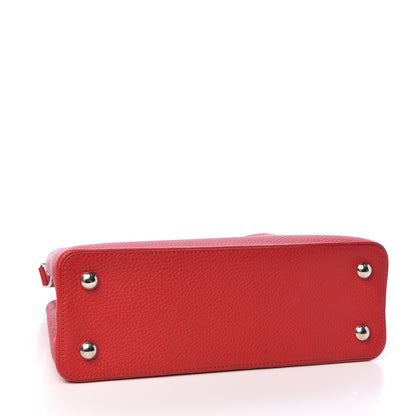 Louis Vuitton Taurillon Capucines PM Rubis 4 of 9