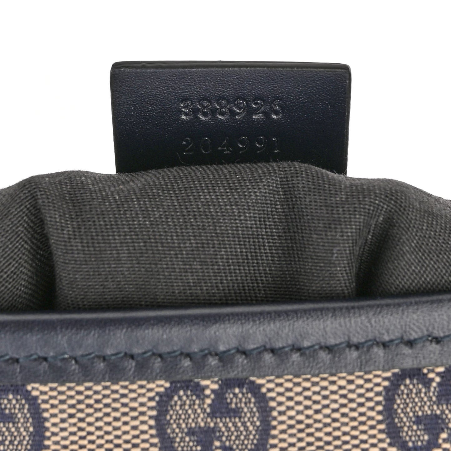 GG Supreme Monogram Web Flat Messenger Bag Navy