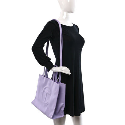 Telfar Vegan Leather Medium Shopping Bag Lavender 2 of 9