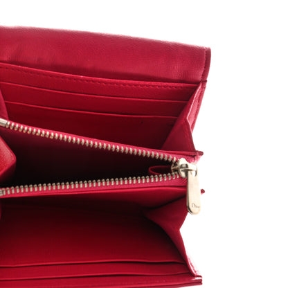 Christian Dior Calfskin Cannage Diorama Nomadene Wallet Fuchsia 5 of 18