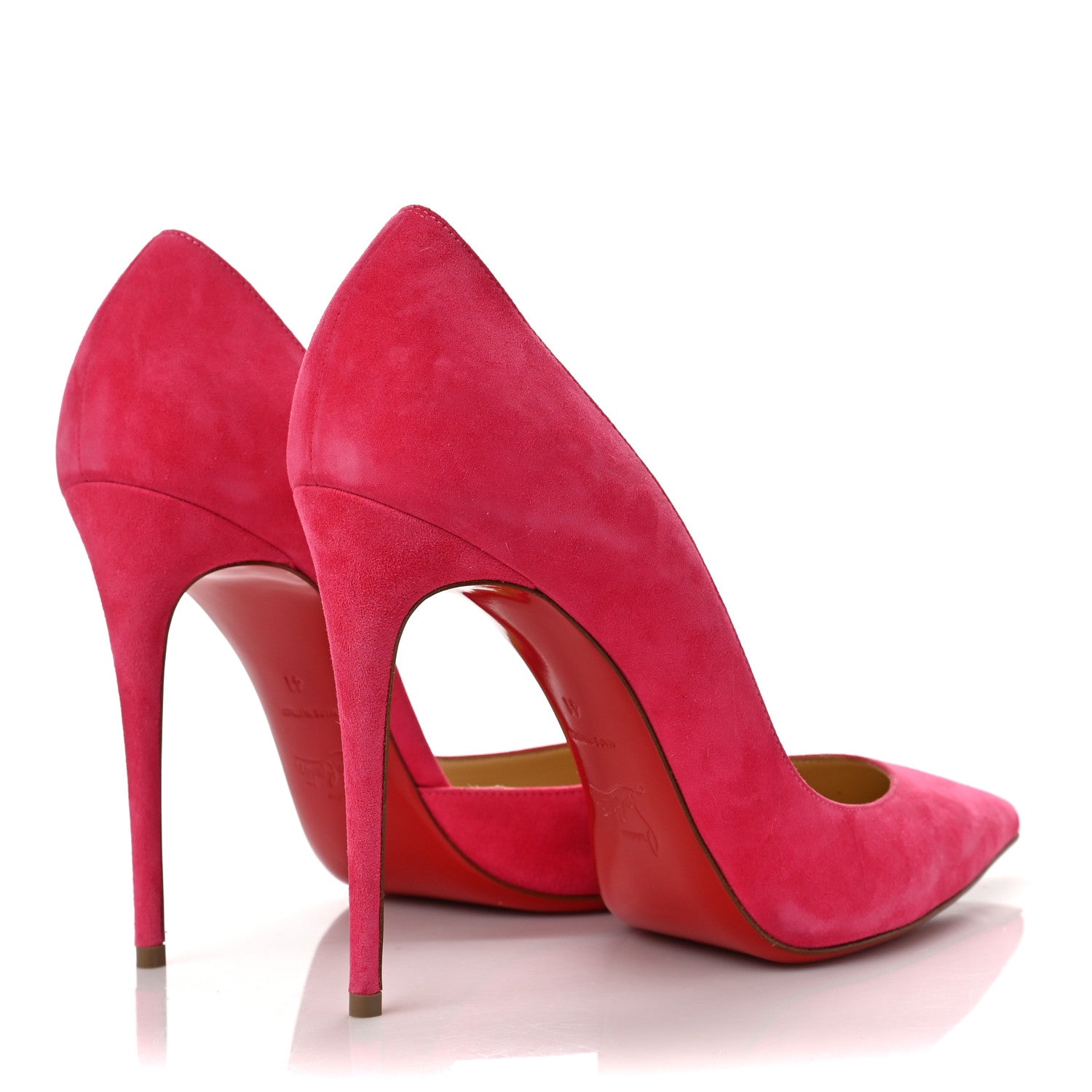 Christian Louboutin Suede Iriza 100 Pumps 41 Bengal Rose 6 of 13