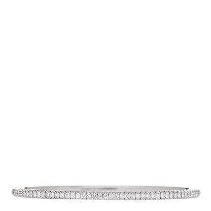 Cartier 18K White Gold Diamond Etincelle de Cartier Bangle Bracelet 16 1 of 4