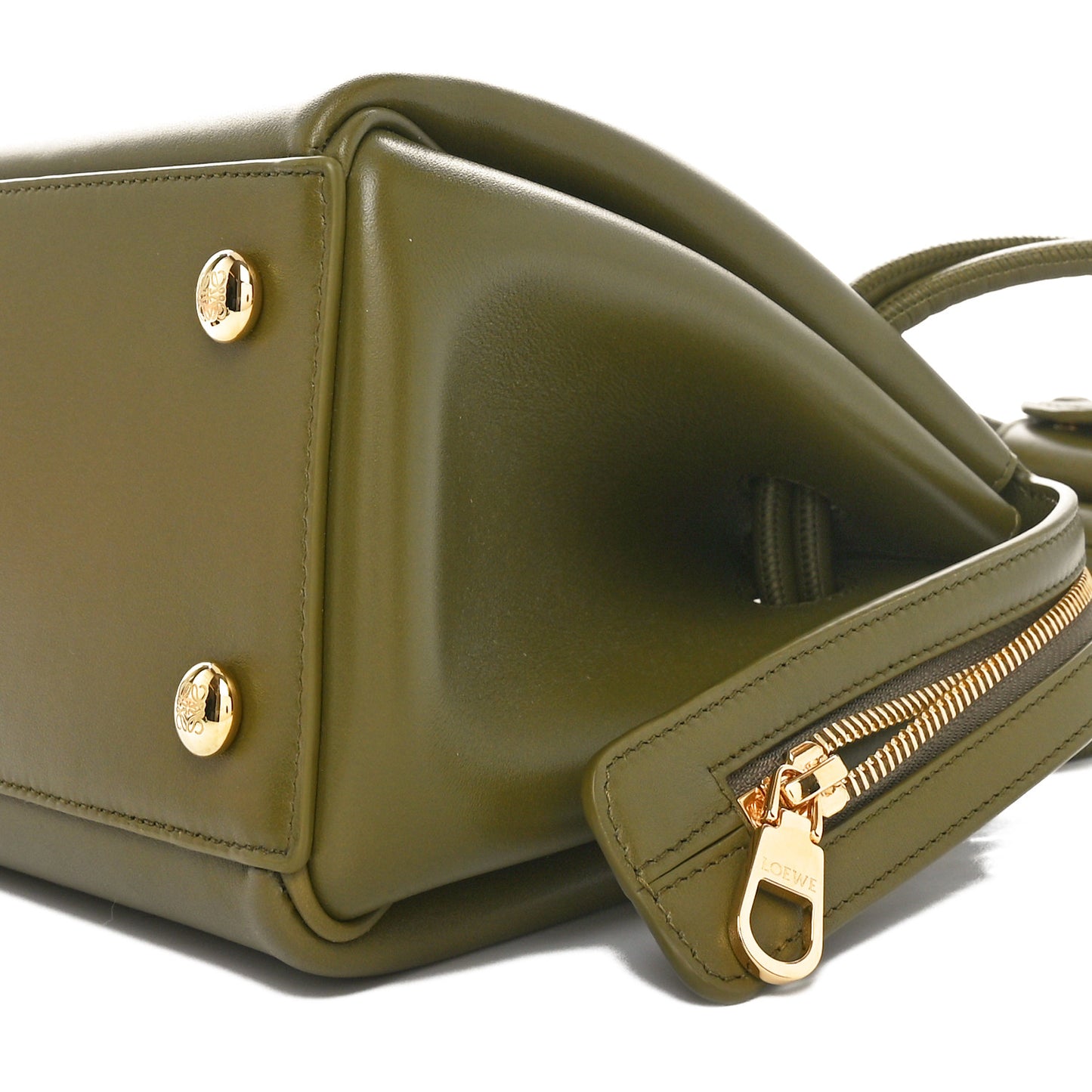 Supple Calfskin Small Madrid Bag Olive