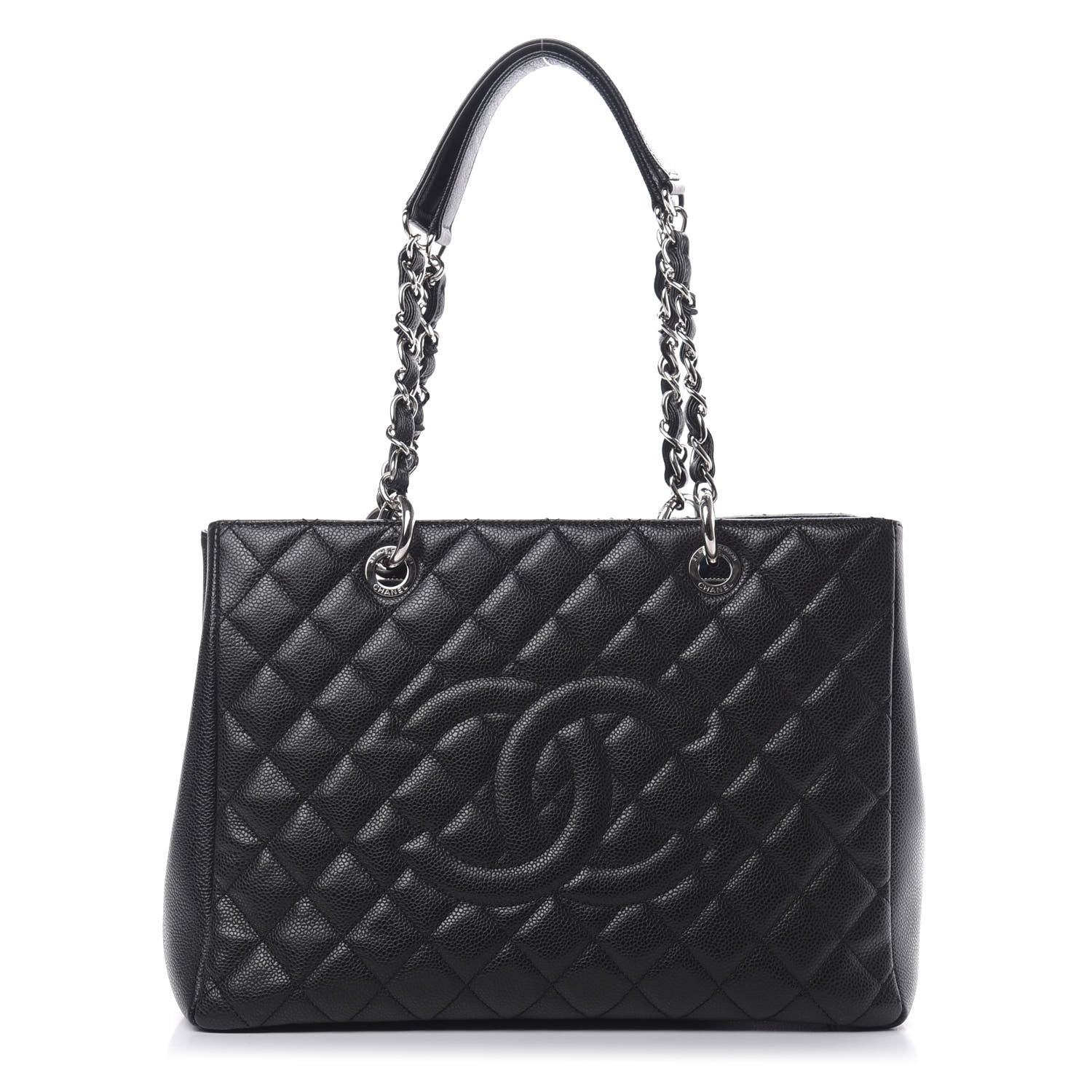 Chanel Caviar Quilted Grand Shopping Tote GST Black 1 of 11