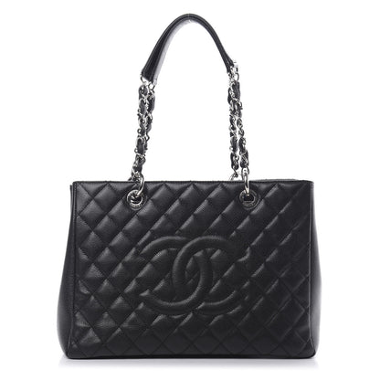 Chanel Caviar Quilted Grand Shopping Tote GST Black 1 of 11