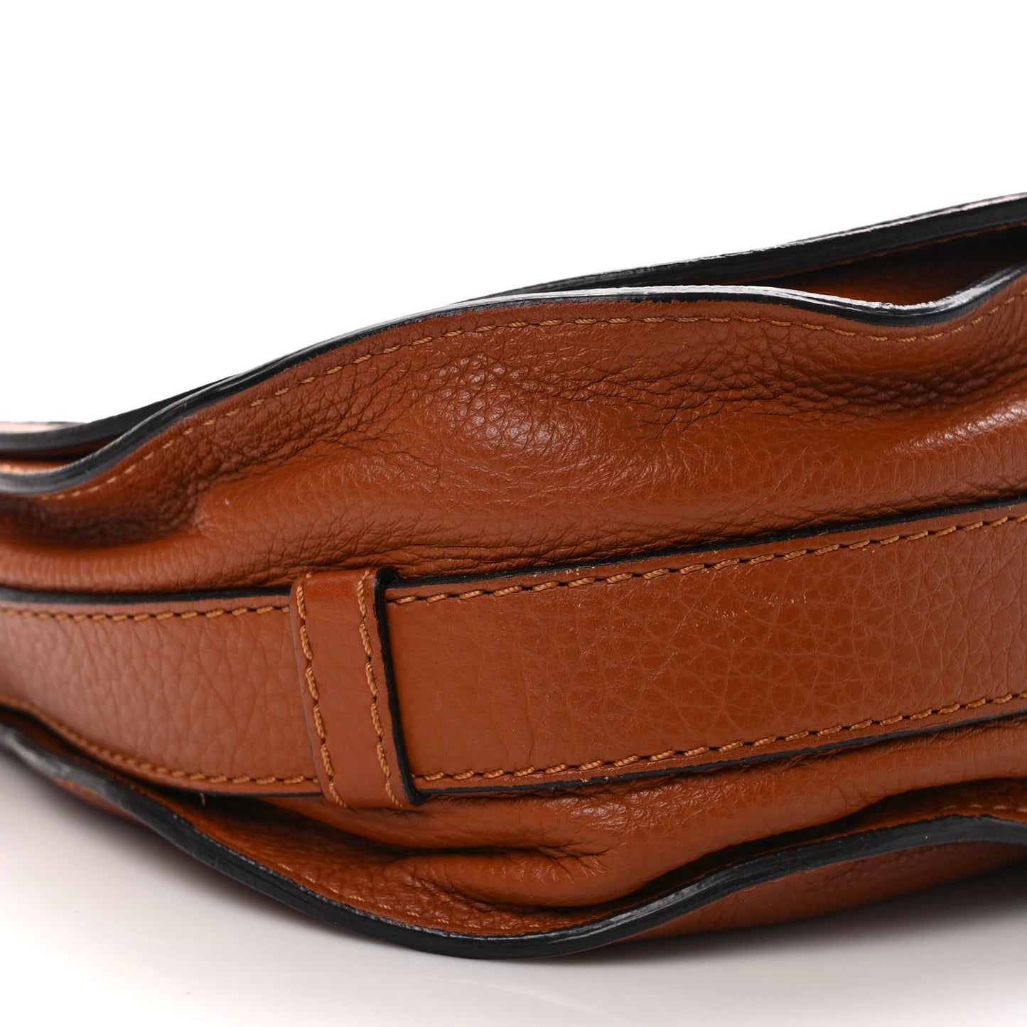 Calfskin Medium Marcie Round Crossbody Bag Tan