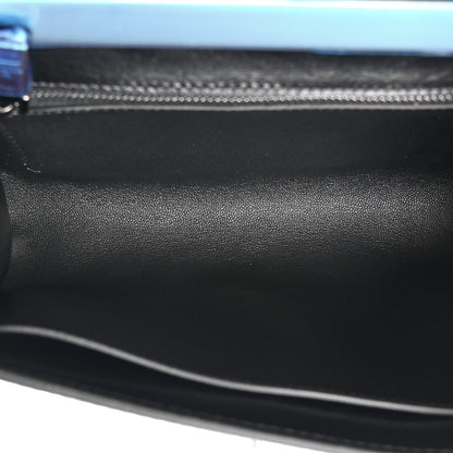 Valentino Garavani Crinkled Calfskin Vlogo Locker Shoulder Bag Black 5 of 12