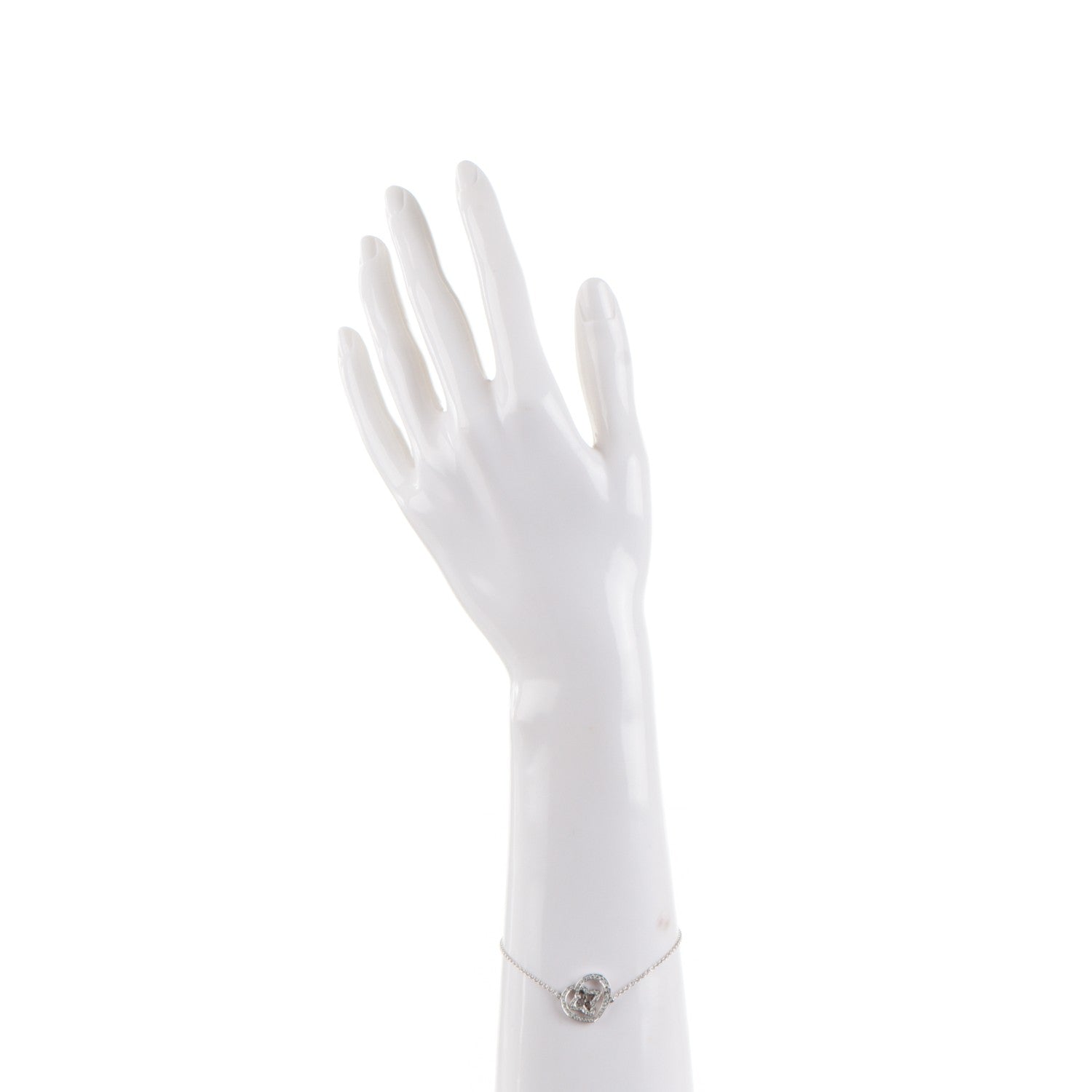 Louis Vuitton 18K White Gold Diamond Coeur Bracelet 2 of 6