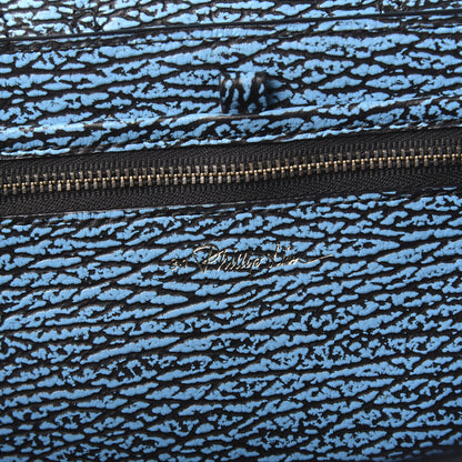 3.1 Phillip Lim 3.1 Textured Calfskin Pashli Backpack Black Blue 5 of 8