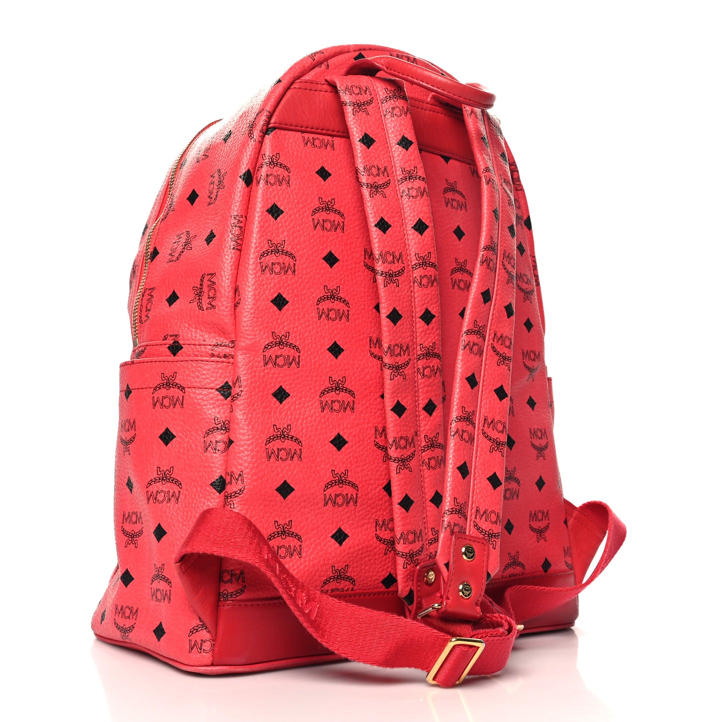 Visetos Medium Sprinkle Stud Stark Backpack Red