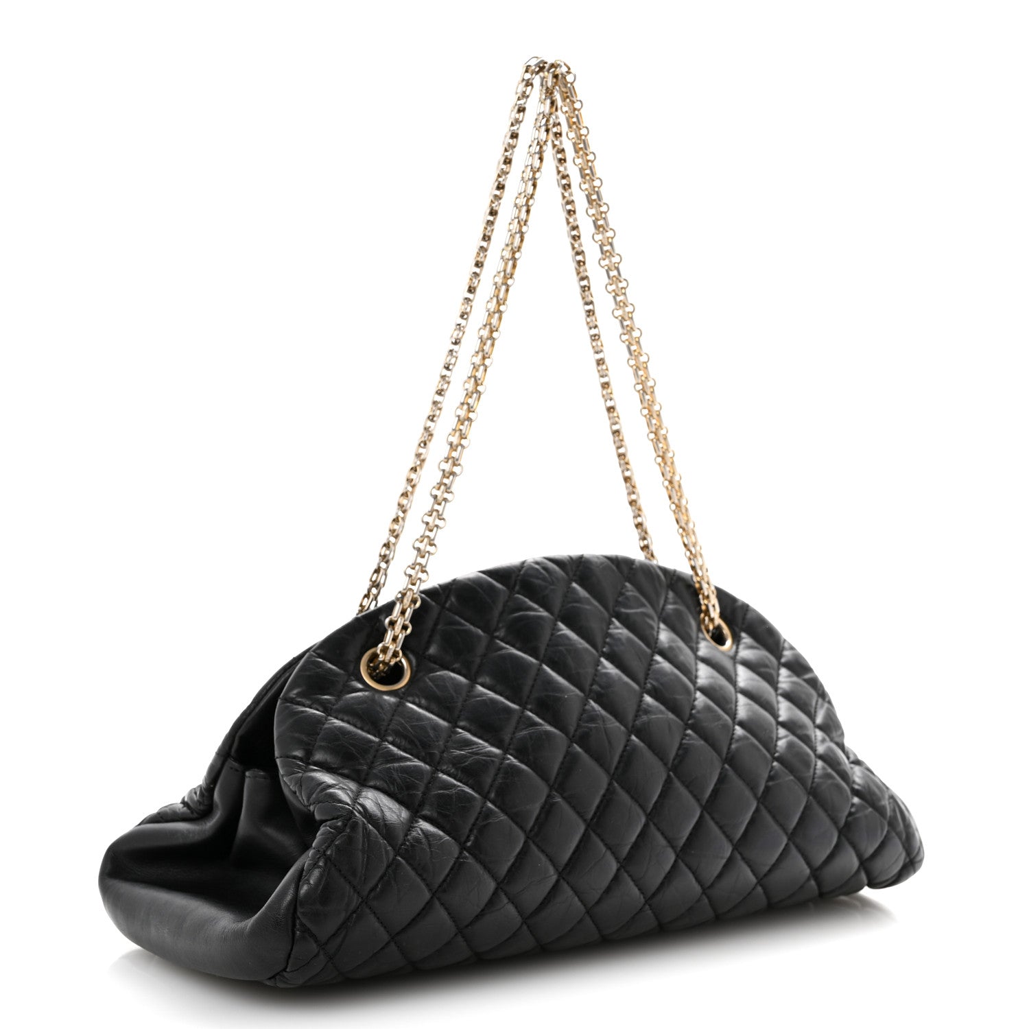 Chanel Aged Calfskin Medium Just Mademoiselle Black 3 of 13