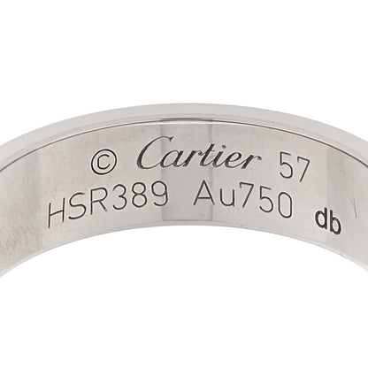 Cartier 18K White Gold 5.5mm LOVE Ring 57 8 4 of 5