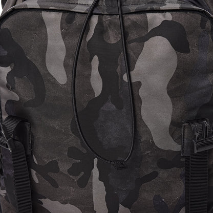 Prada Tessuto Nylon Camouflage Print Double Buckle Backpack Fumo 9 of 12