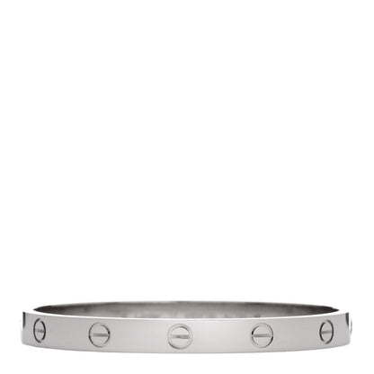 Cartier 18K White Gold LOVE Bracelet 17 1 of 9