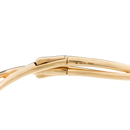 David Yurman 18K Yellow Gold Continuance Center Twist Bracelet 3 of 3