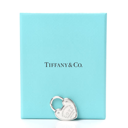 Tiffany Sterling Silver Return to Love Heart Lock Charm 5 of 5