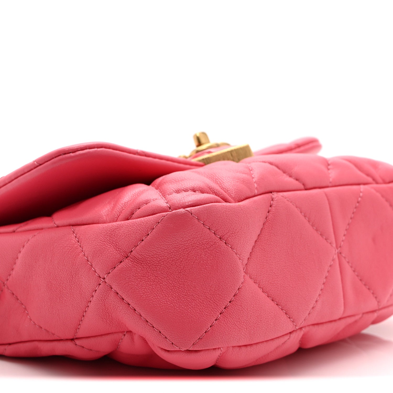 Chanel Lambskin Plexiglass Quilted Coco Love Mini Flap Pink 9 of 10
