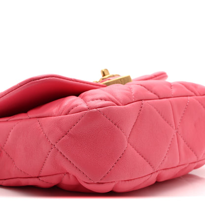 Chanel Lambskin Plexiglass Quilted Coco Love Mini Flap Pink 9 of 10
