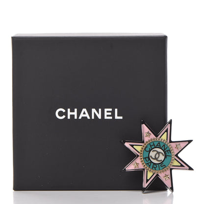 Chanel Resin CC Star Brooch Multicolor 6 of 6
