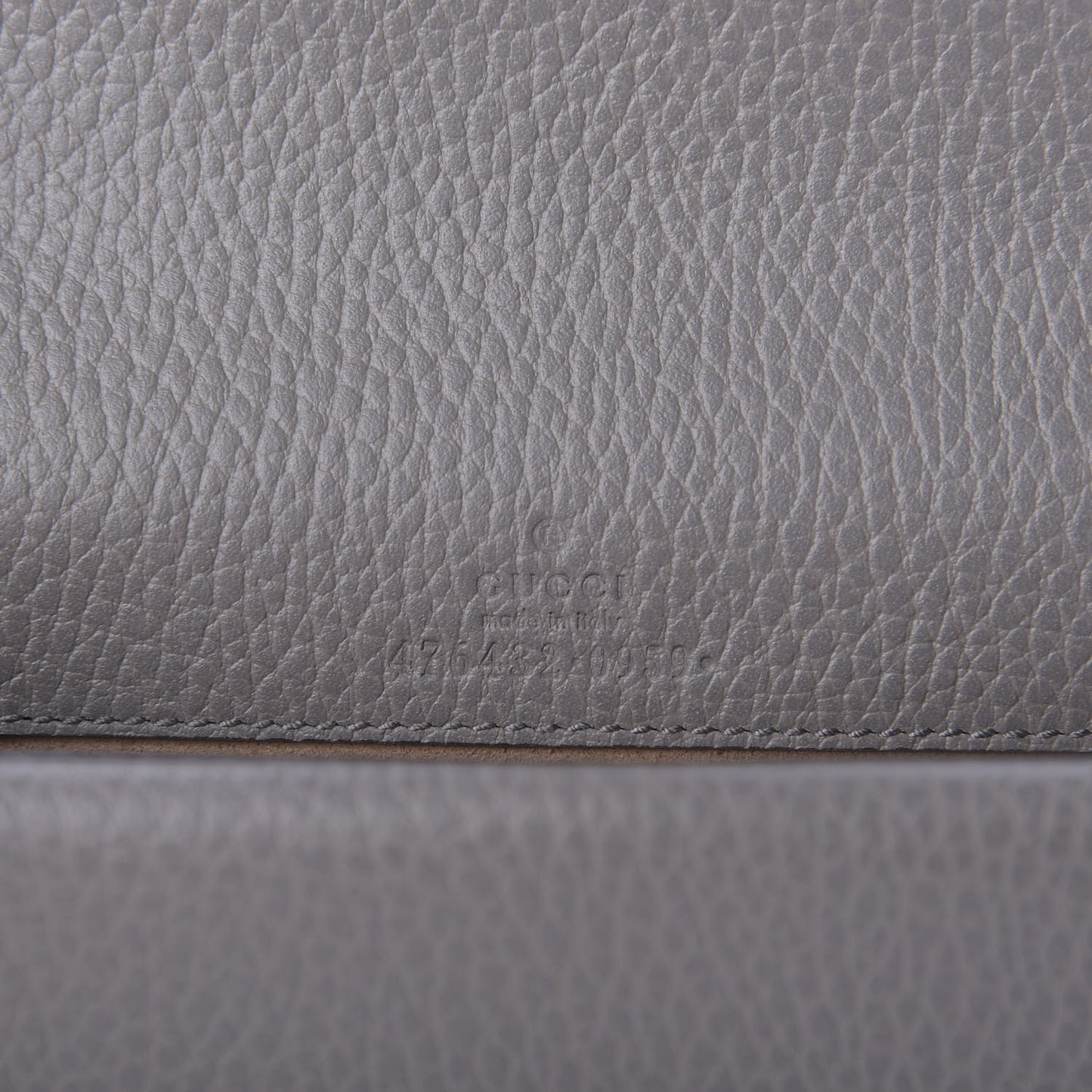 Dollar Calfskin Crystal Super Mini Dionysus Shoulder Bag Dusty Grey Black Diamond